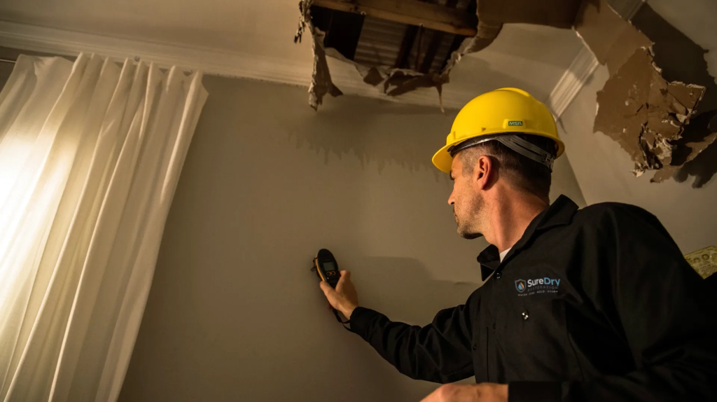 Water damage restoration service in Rancho Cucamonga
