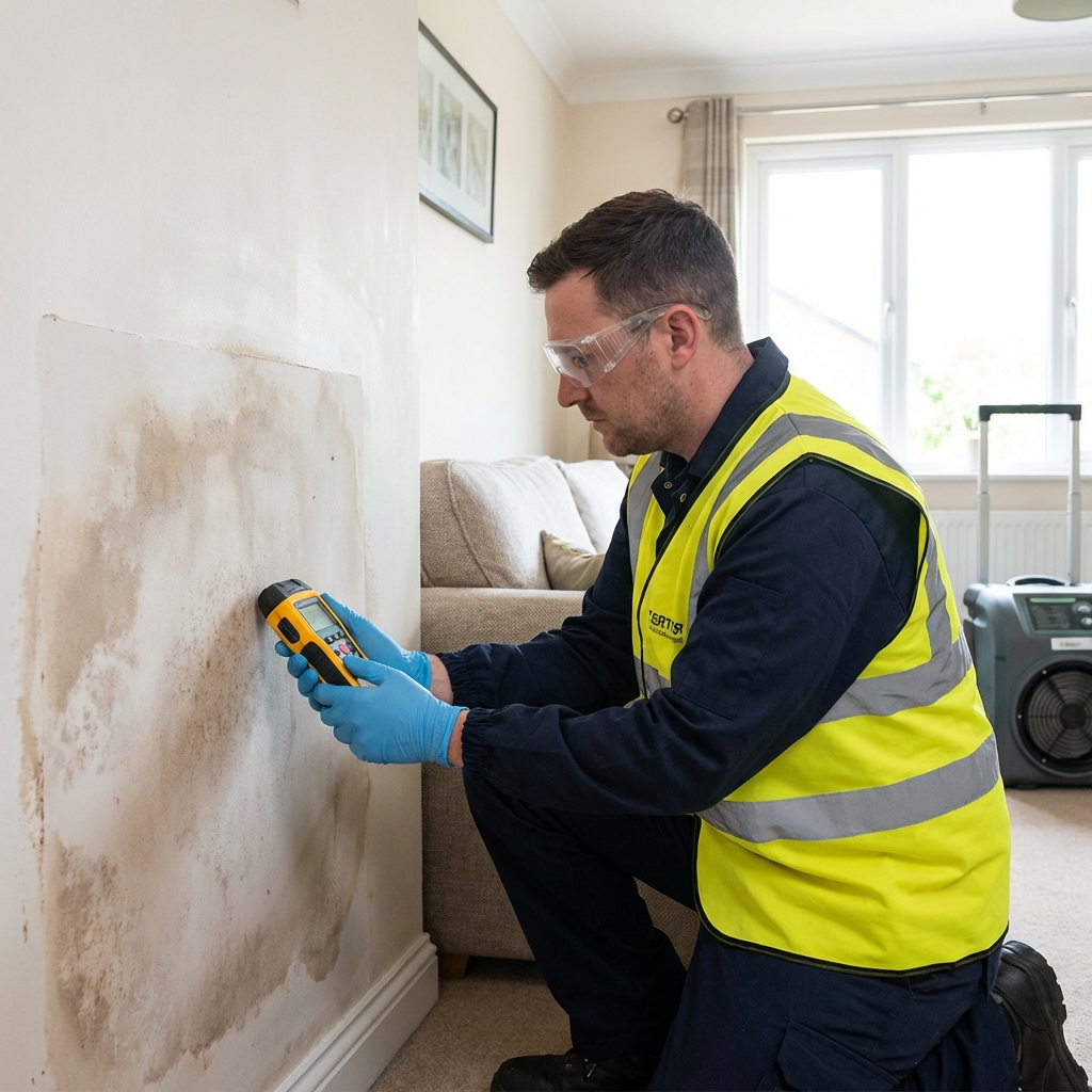 Water damage inspection and moisture mapping in Rancho Cucamonga